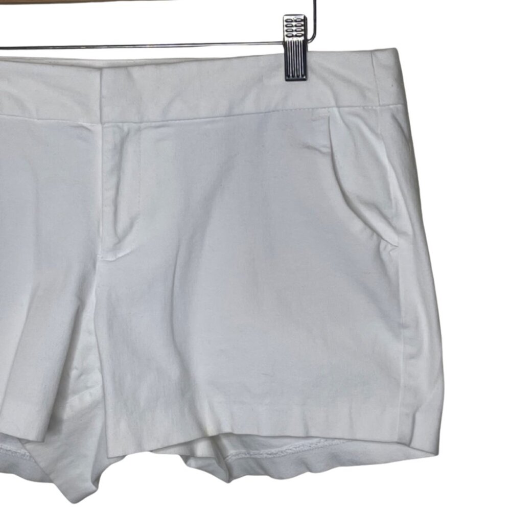 OLD NAVY | Women's Classic White Cotton Blend Pixie Shorts | Size 12 - Picture 2 of 14